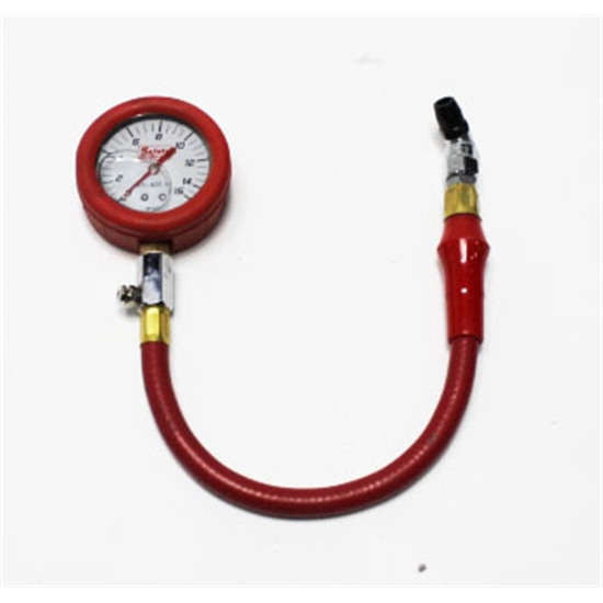 Speedway Liquid Filled Tire Pressure Gauge, 15 psi