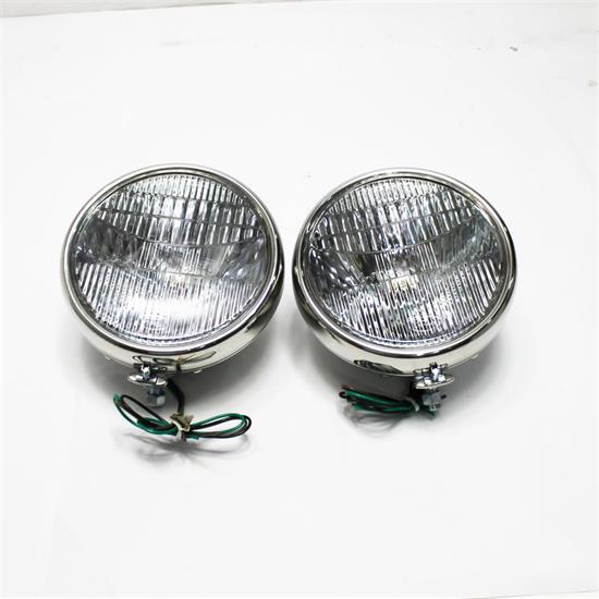 Garage Sale 193031 Ford Model A Style Headlights, Stainless Steel