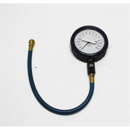 360058 4 Inch GlowNDark Tire Pressure Gauge, 15 PSI