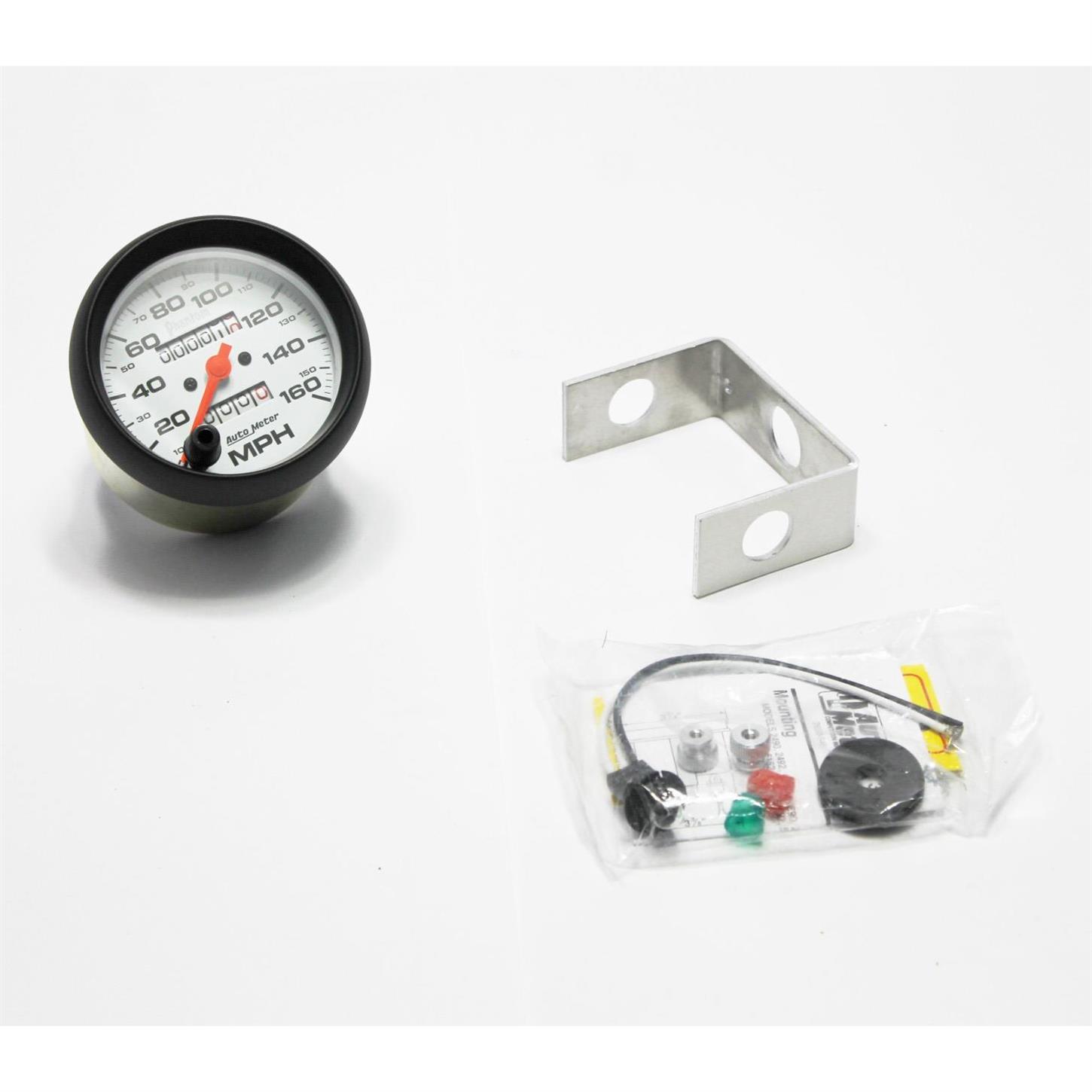 1930-2012 All Makes All Models Parts | AM5896 | Auto Meter Phantom Series 5" 200 MPH Mechanical In Dash Speedometer | Classic Industries
