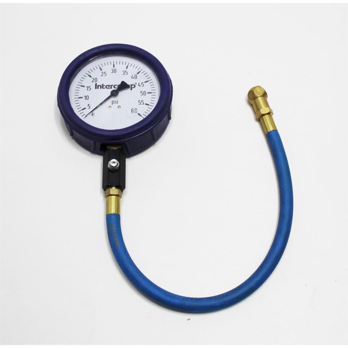 360060 4 Inch GlowNDark Tire Pressure Gauge, 60 PSI