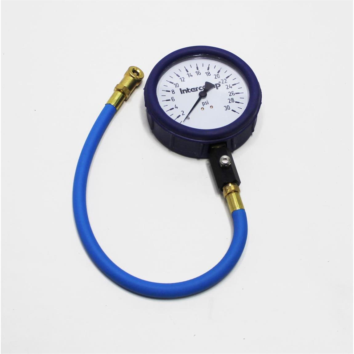 360059 4 Inch GlowNDark Tire Pressure Gauge, 30 PSI