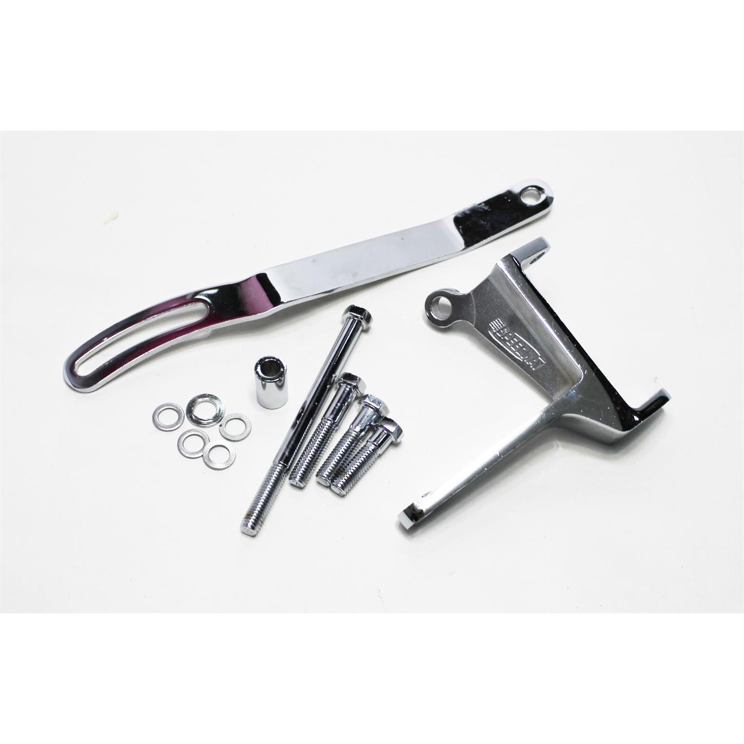 Garage Sale Small Block Chevy Upper Alternator Bracket, Chrome