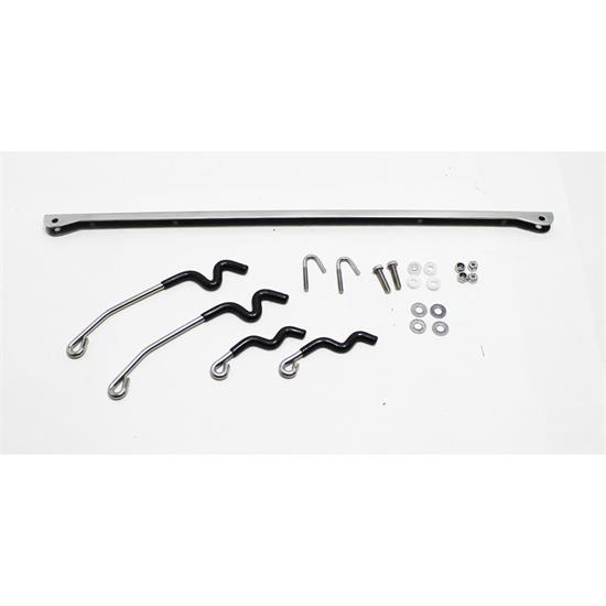 Speedway Universal Stainless Steel Street Rod Hood Prop Rod Kit
