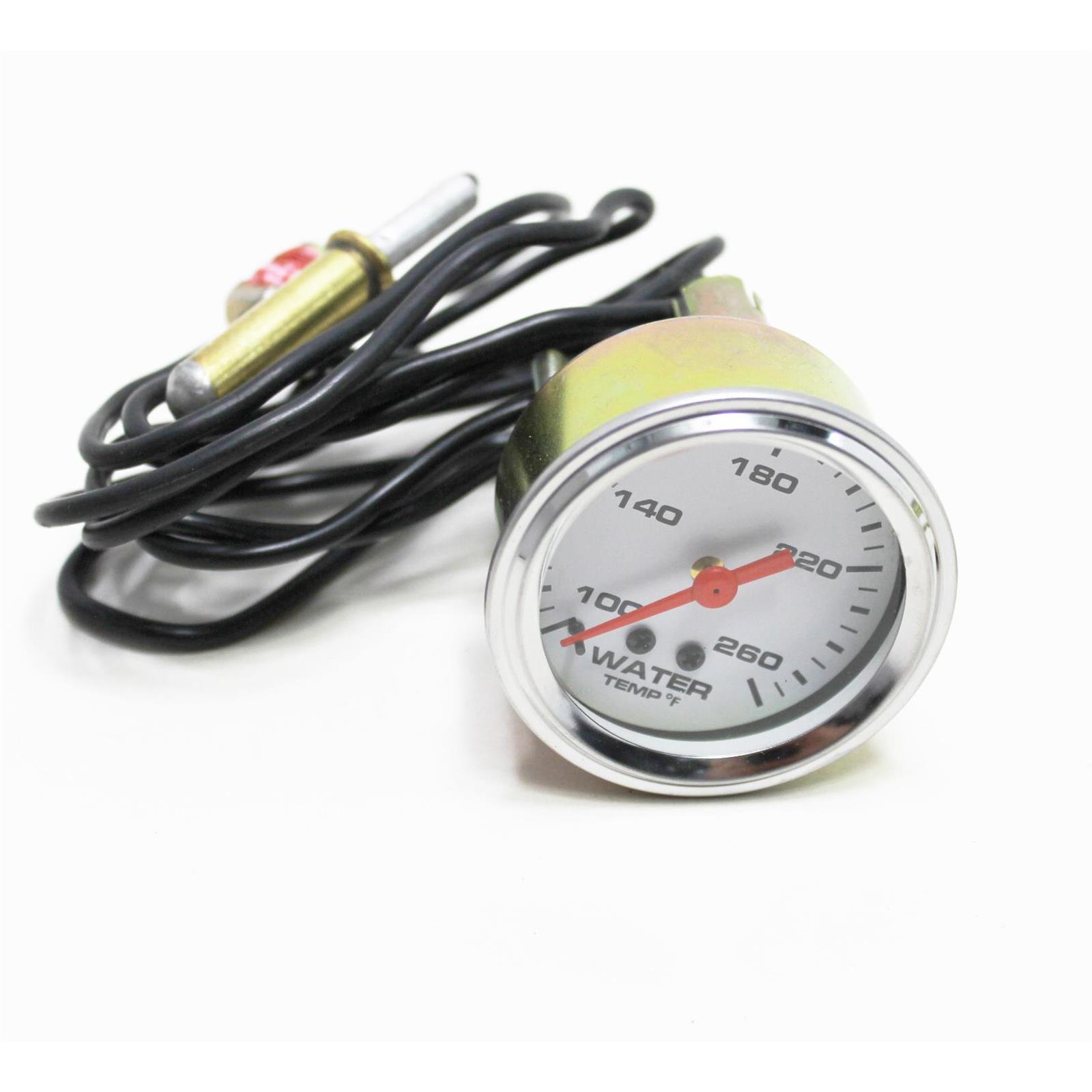 Speedway Gauge Set, White Face, 33/8 Speedometer