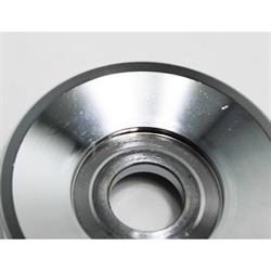 Chrome Single Groove Alternator Pulley with Fan