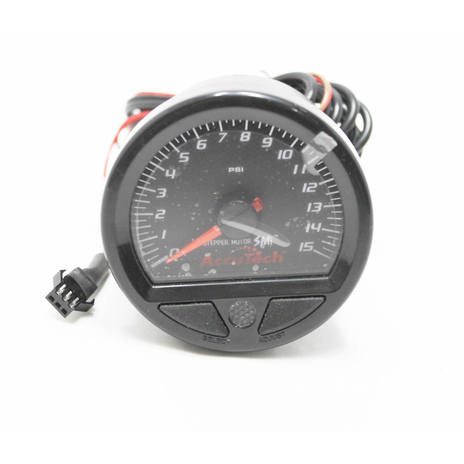 Longacre 46535 Stepper Motor Racing Gauge, Fuel Pressure 015 PSI