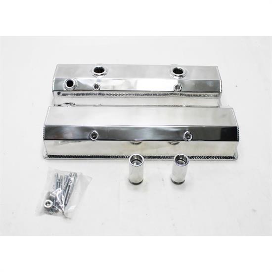 Small Block Chevy Fabricated Valve Covers w/ Breather Tubes