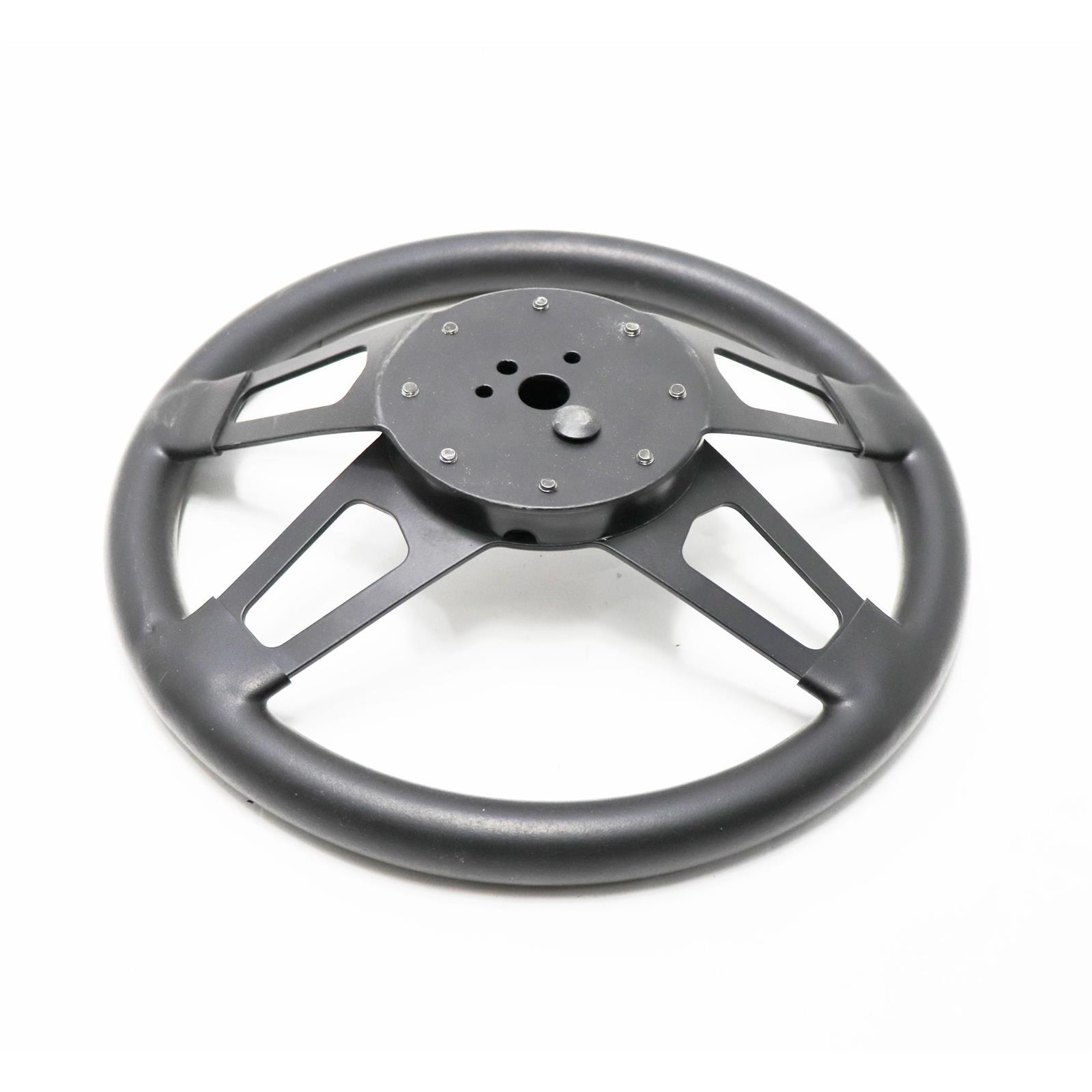 Grant Challenger Steering Wheel, 13.5 In. Diameter, Black Cushion Grip, Matte Black Spokes - Foto 4
