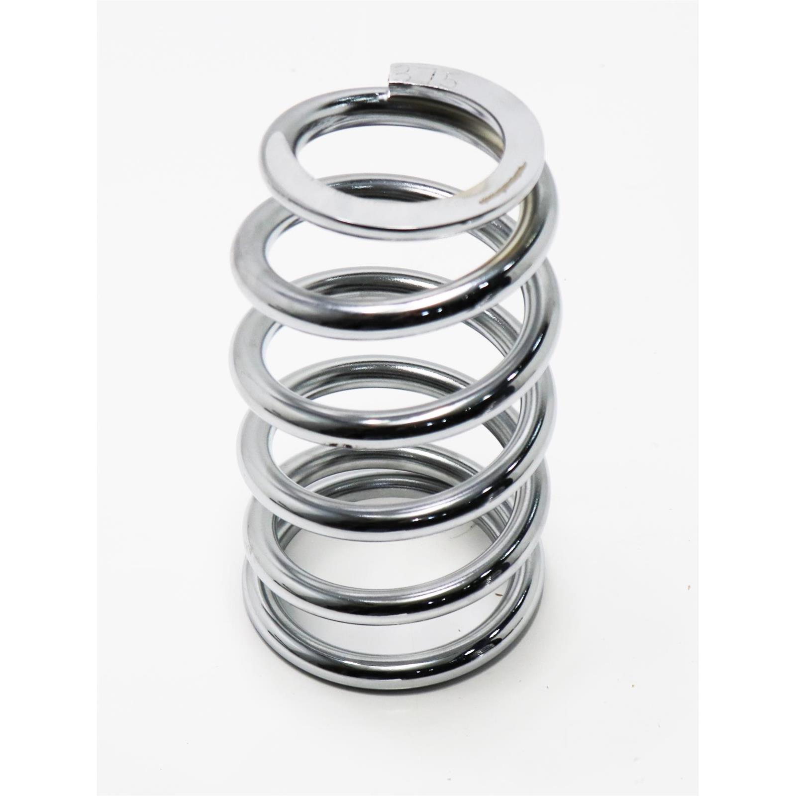 Pro Shocks® 10GM375 C200 Ser. Chrome Tapered Coilover Spring