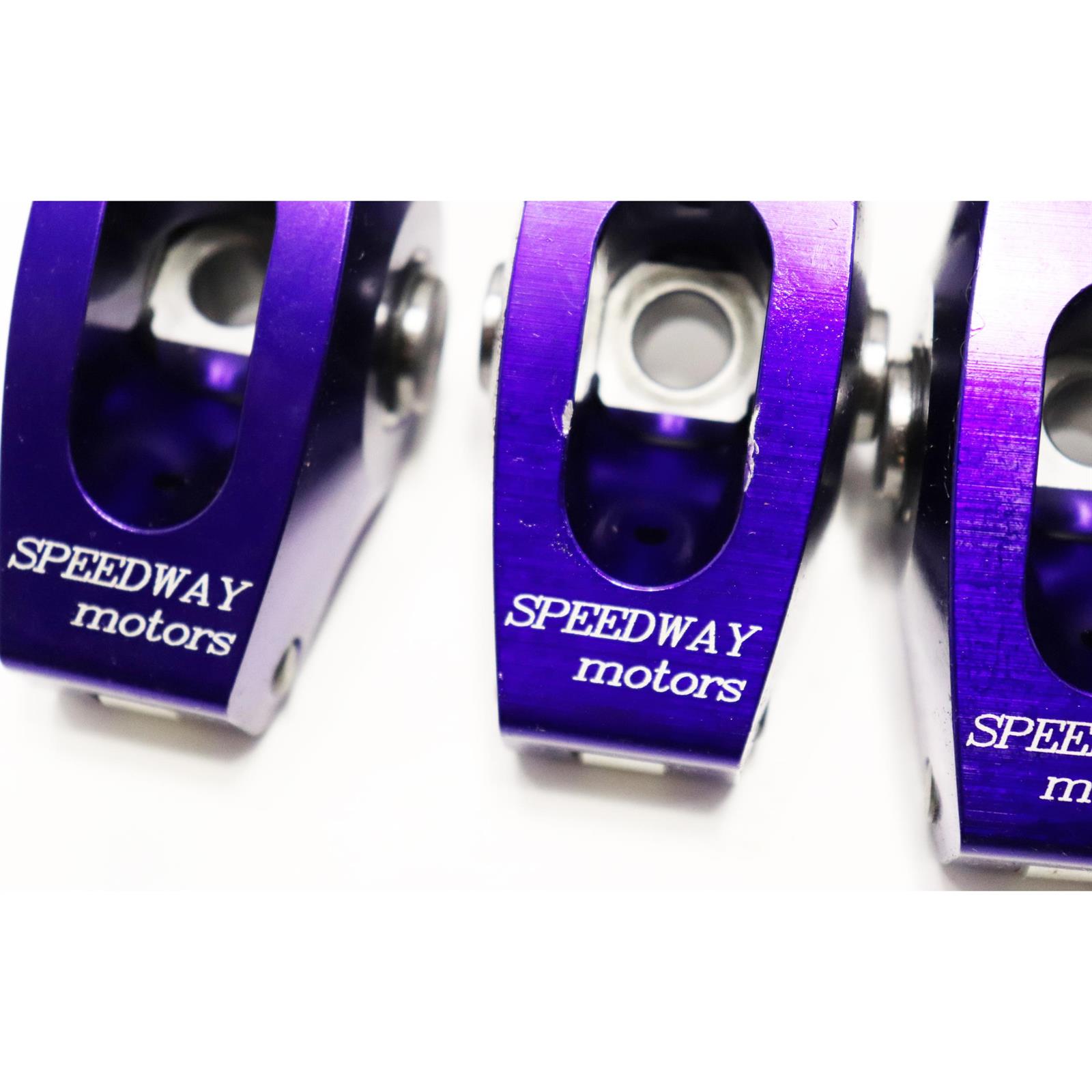 Speedway SBC Camshaft BreakIn Roller Rocker Arms, 1.31, 3/8 Stu