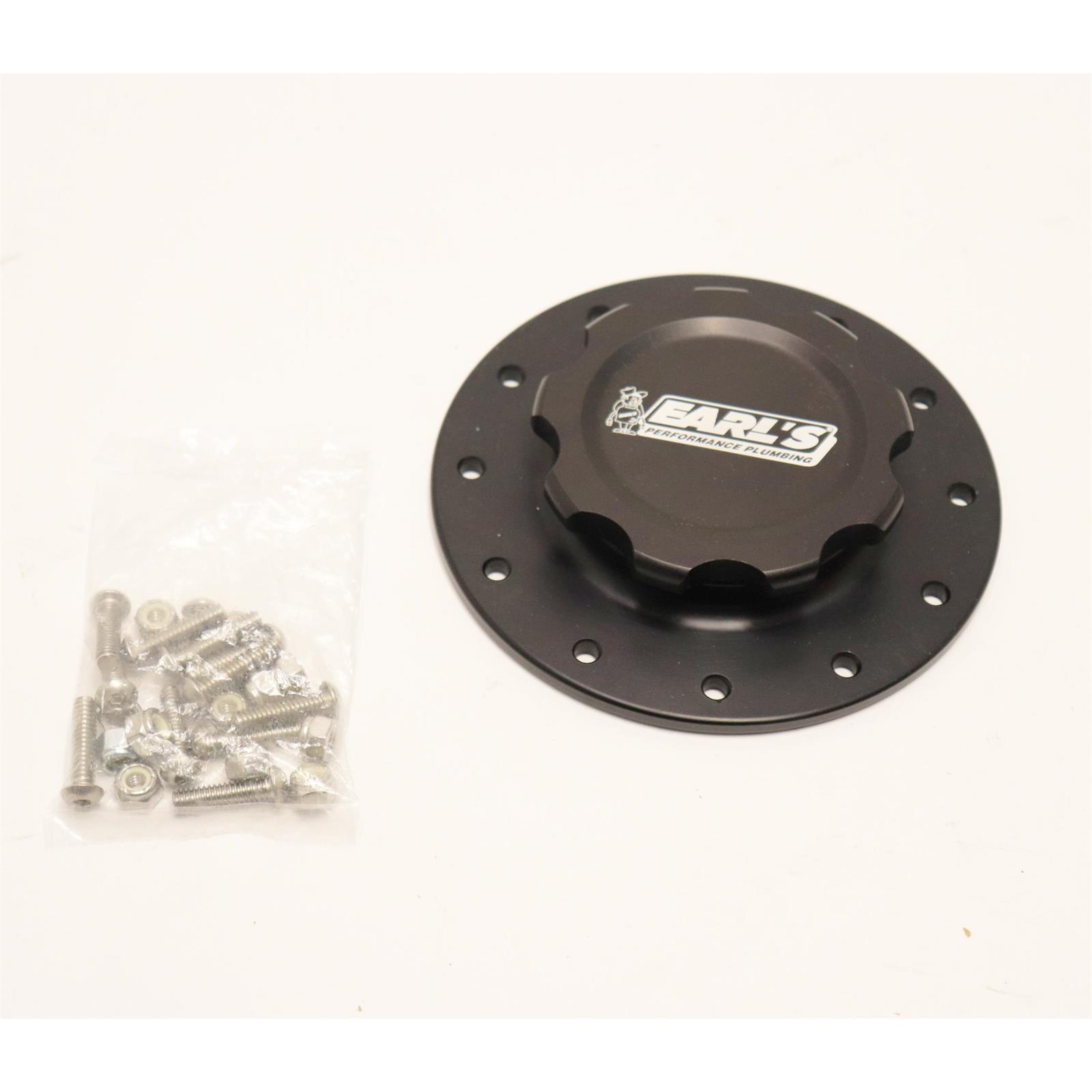Earls 166017ERL Billet, Fuel Cell Cap, 12Bolt Flange