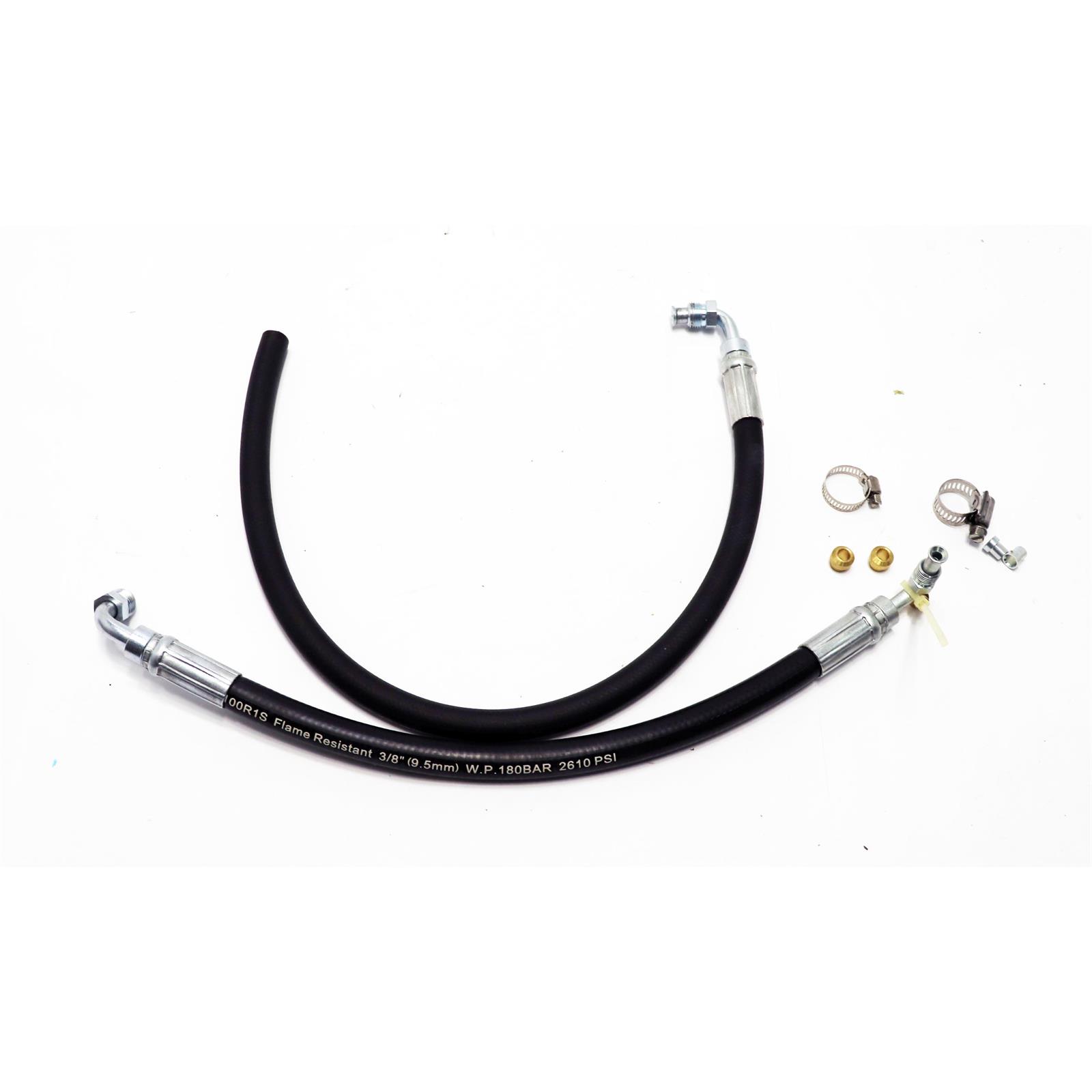 Mustang IIGM Pump Power Steering Hose Kits