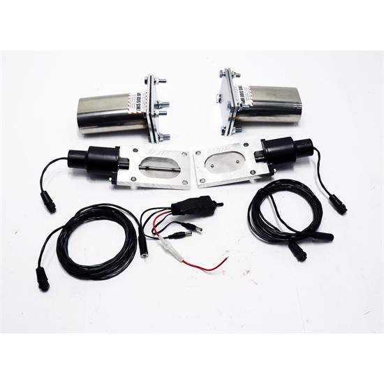 Quick Time Performance QTEC66 QTP Exhaust Cutout, Dual Oval Valve