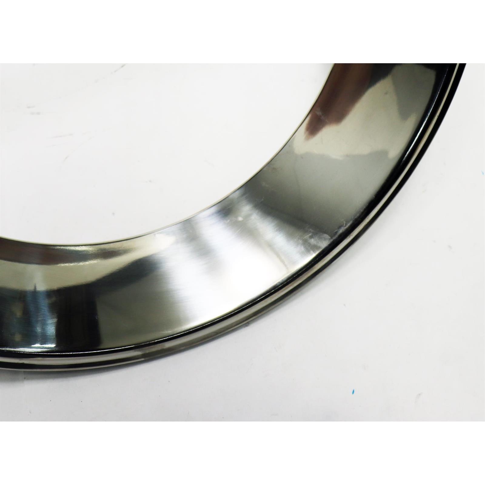 Stainless Steel Beauty Ring, 15 In GM Rally Wheel, 2.5 In Wide