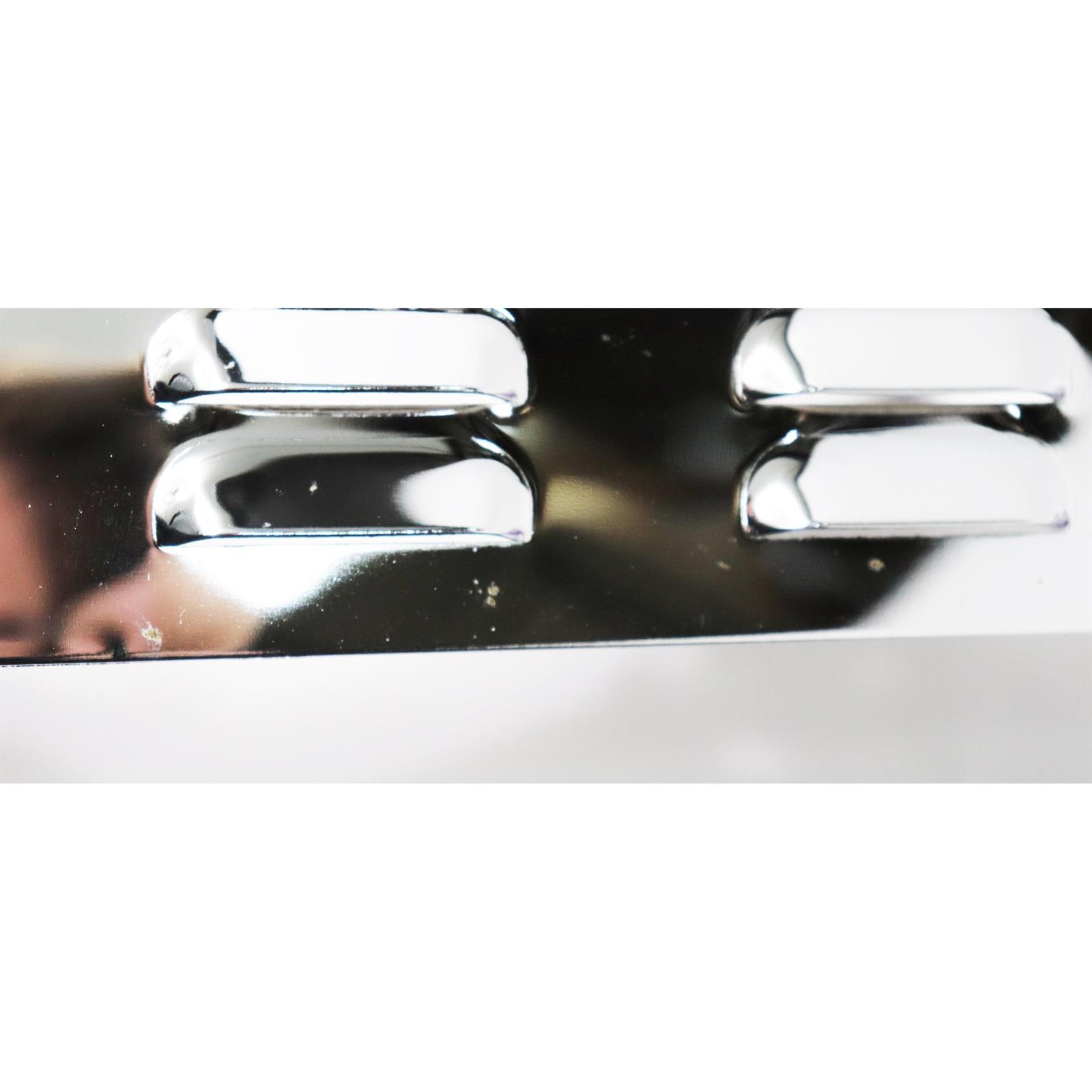 Small Block Chevy Louvered Exhaust Manifold Covers, Chrome, Pair