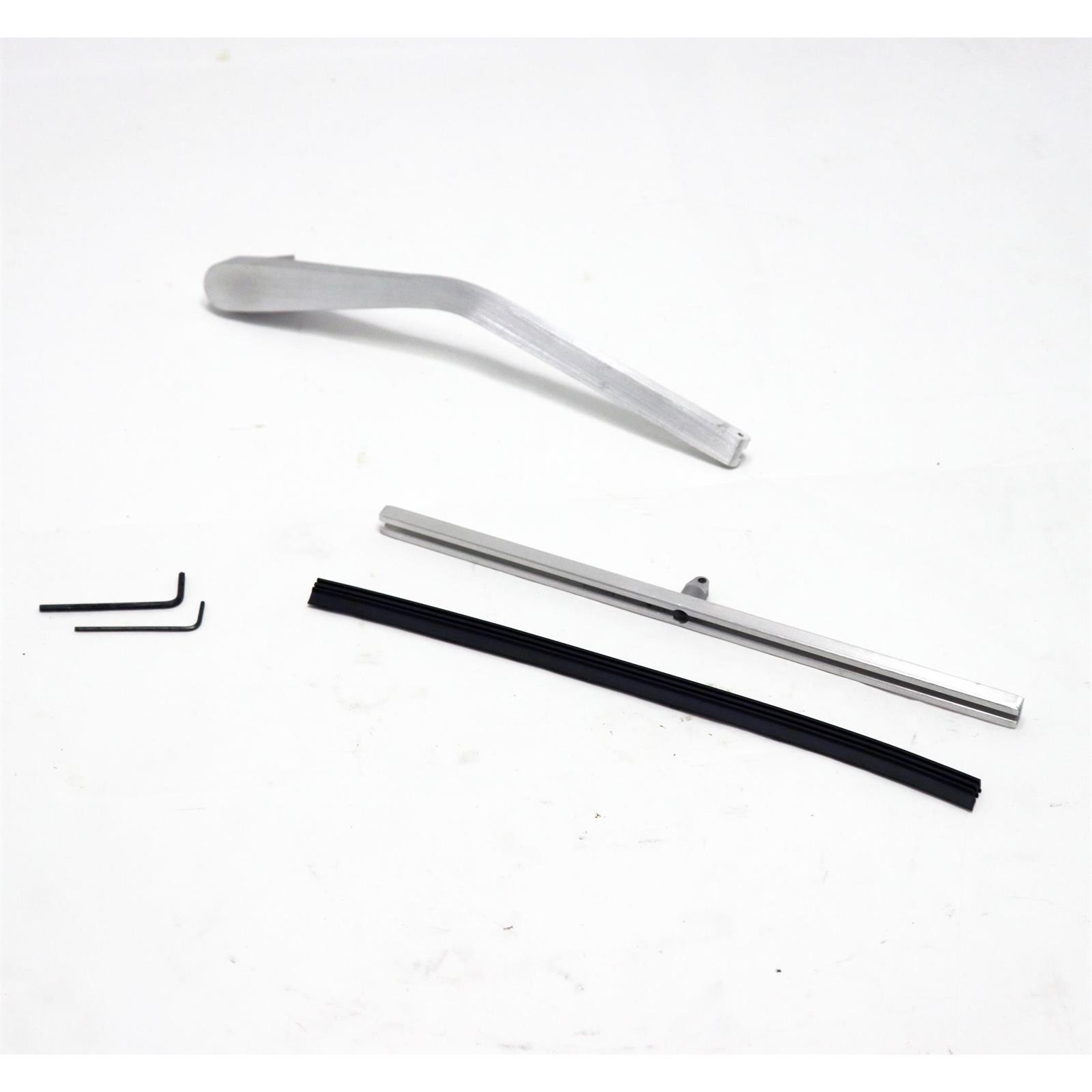 Power Windows WAB01BL Billet Alum Wiper Arm, LH Bend