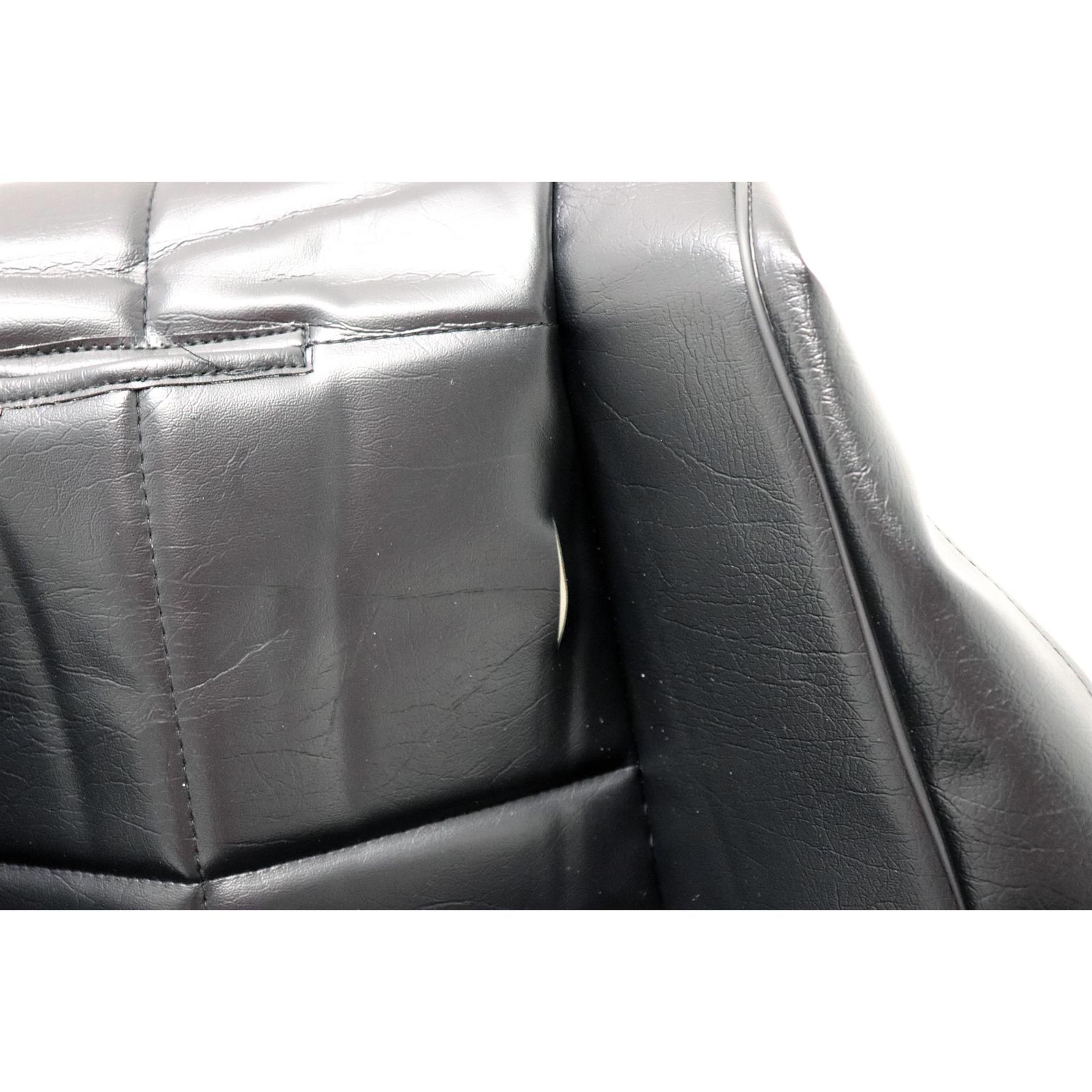 EMPI 622408 Poly Low Back Bucket Seat Cover, Black Squares