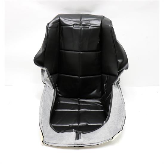 EMPI 622408 Poly Low Back Bucket Seat Cover, Black Squares