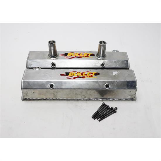 Small Block Chevy Fabricated Valve Covers w/ Breather Tubes