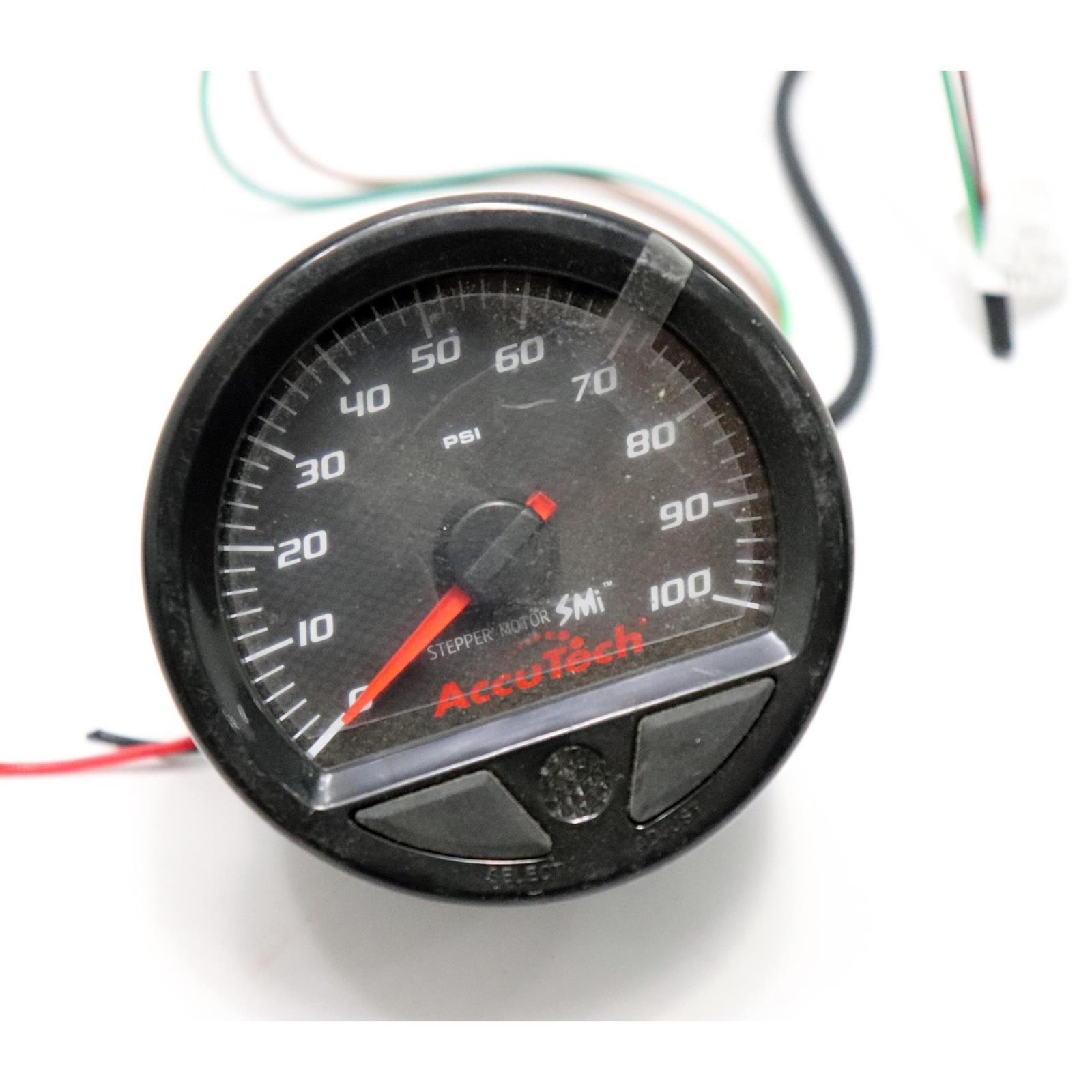 Longacre 46538 Stepper Motor Racing Gauge, Fuel Pressure 0100 PS