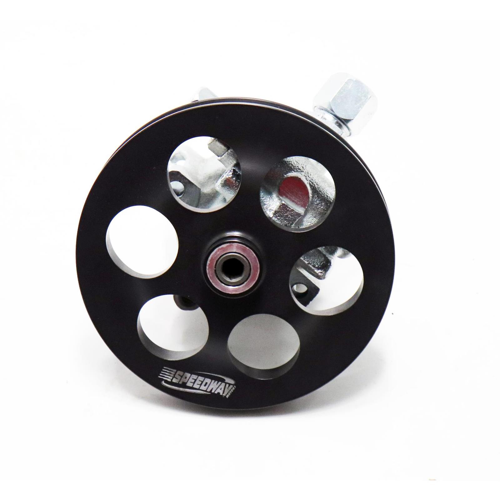 Speedway Steel Power Steering Pump VBelt Pulley AN10 Inlet