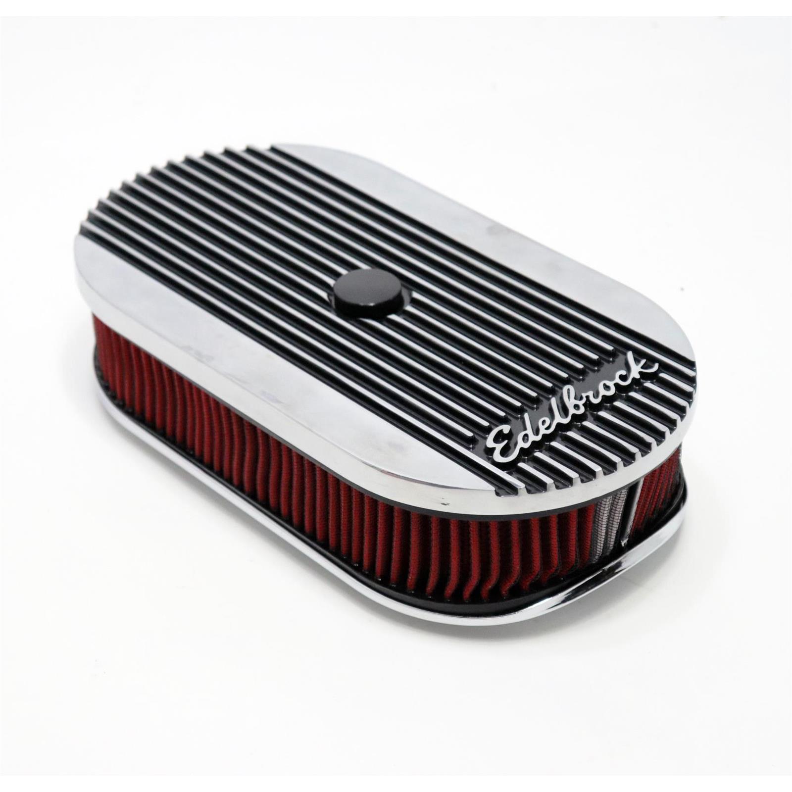 Edelbrock 4273 Elite II Air Cleaner, Oval, Single Carb