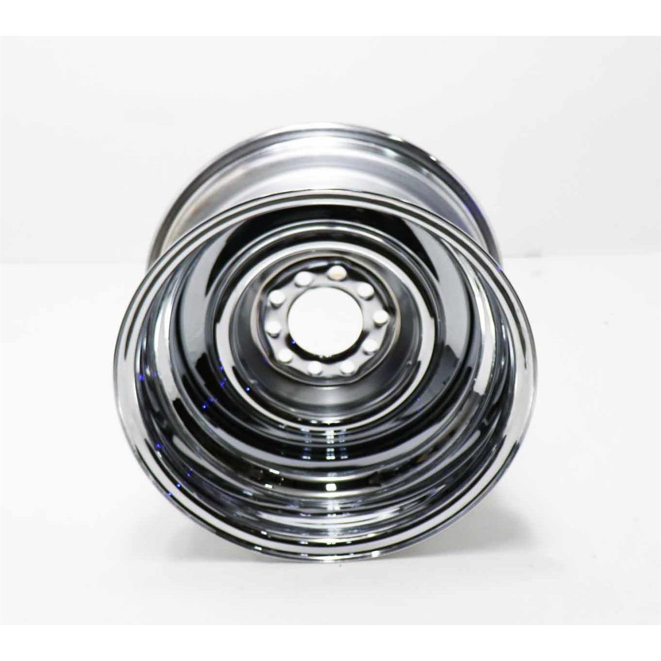 Speedway Smoothie Reverse 15x8 Chrome Steel Wheel 5on4.5/4.75 2.5