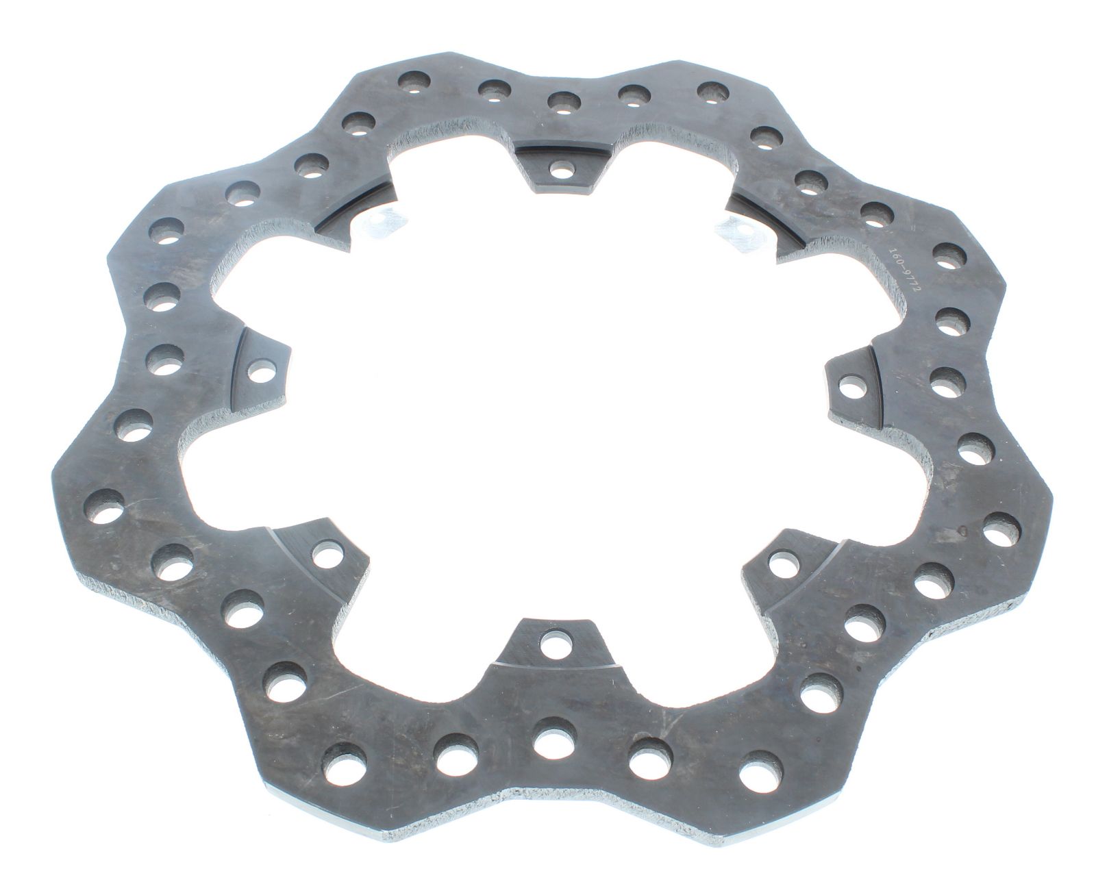 Wilwood 160-9772 Drilled Steel Scalloped Rotor, 11.75 x .35 - 8 on 7