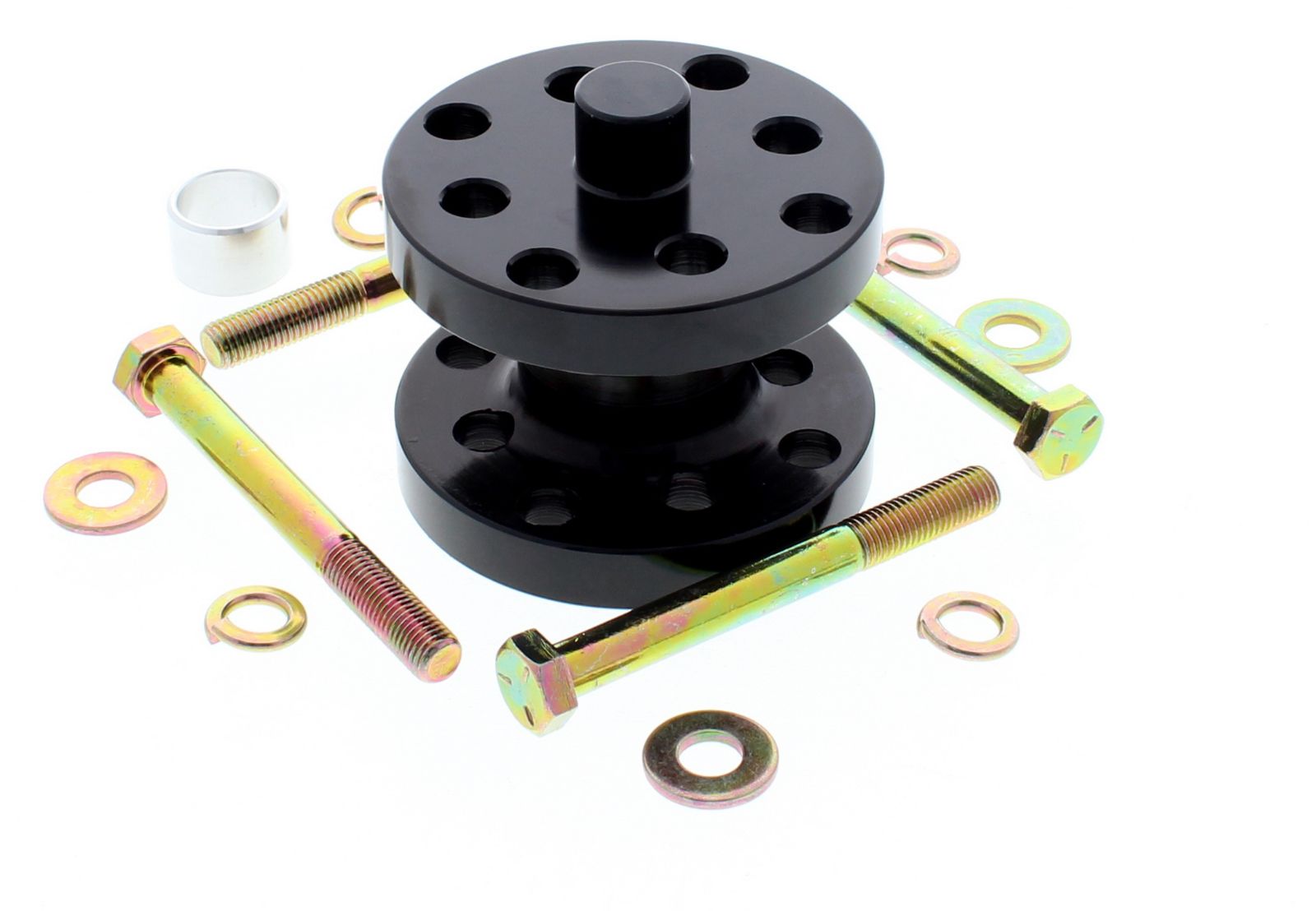 1/2” Billet Aluminum Fan Spacer Kit – Black – Includes Bolts, Bushings & Washers – Karl Performance Parts