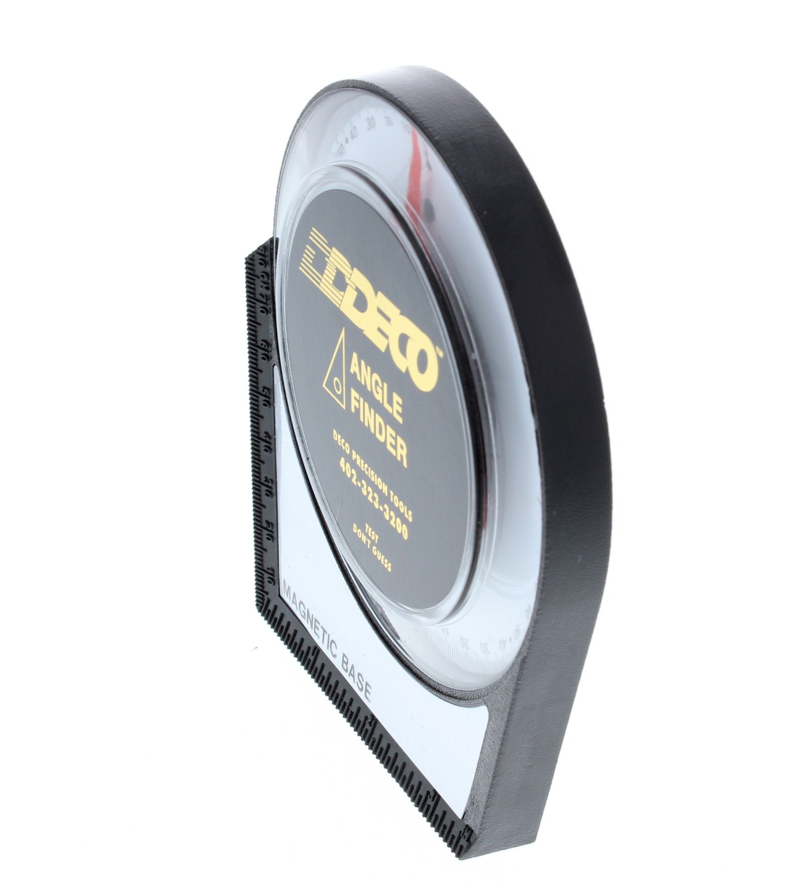 DECO Magnetic Angle Finder Gauge Tool, 4.14 In. Diameter