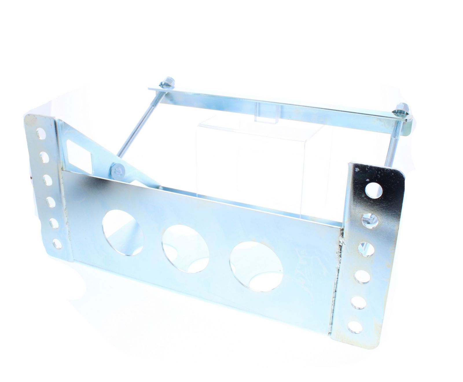 Custom Bolt-On Remote Mount Car Battery Relocation Box | Steel Tray For Secure Battery Placement | Easy Bolt-In Design | Zinc-Plated Finish | Fits Multiple Battery Sizes - Foto 9